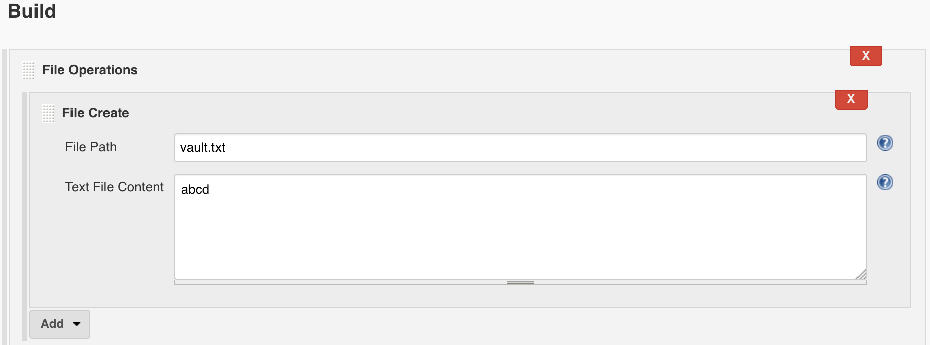 valut file
